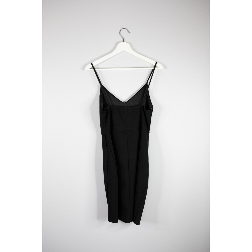 Lulus Dress Womens Medium Black Excellent Tulip Hem Spaghetti Strap Prom Hoco - Picture 3 of 5